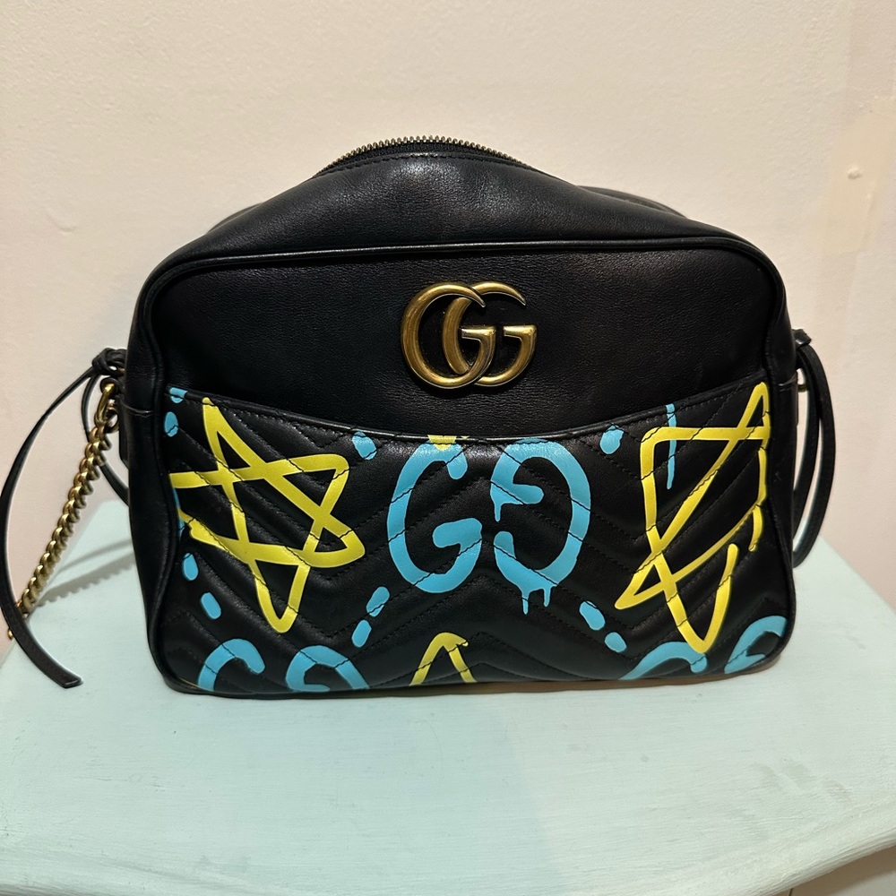 Gucci Ghost Marmont Crossbody used with original dust bag